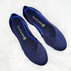 ROTHY’S Blue Round Toe Flats Shoes Size 10.5